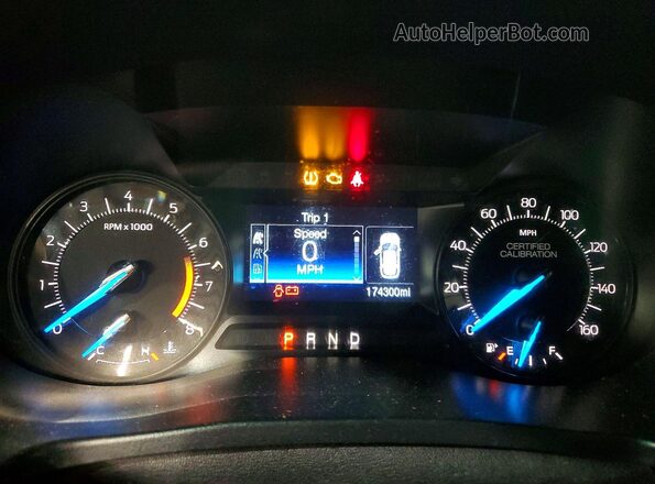 1FM5K8AR7HGA37539 2017 FORD EXPLORER White Instrument cluster view