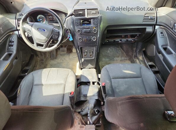 1FM5K8AR7HGD25240 2017 FORD EXPLORER Red Dashboard view