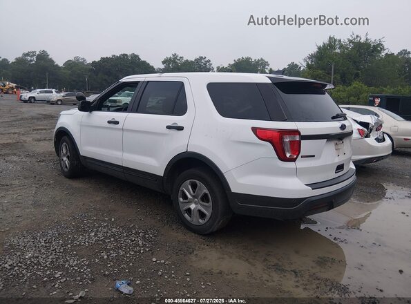1FM5K8AR7JGA44254 2018 FORD POLICE INTERCEPTOR White Trasero izquierdo