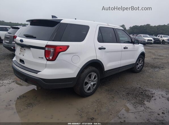 1FM5K8AR7JGA44254 2018 FORD POLICE INTERCEPTOR White Trasero derecho