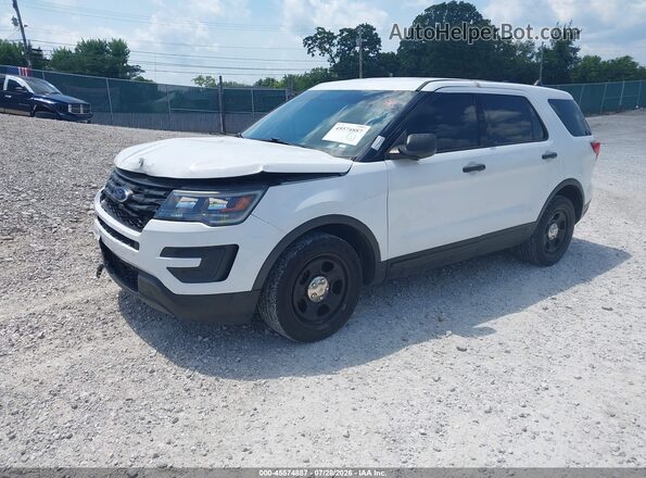 1FM5K8AR7KGA12907 2019 FORD POLICE INTERCEPTOR Белый Передняя левая четверть