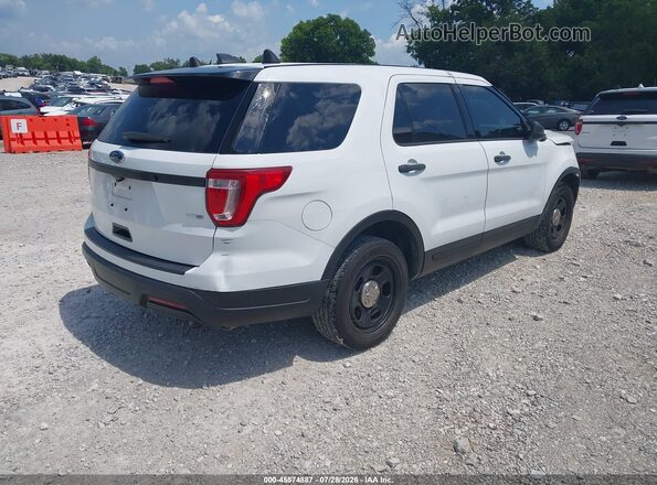 1FM5K8AR7KGA12907 2019 FORD POLICE INTERCEPTOR Белый Задняя правая четверть