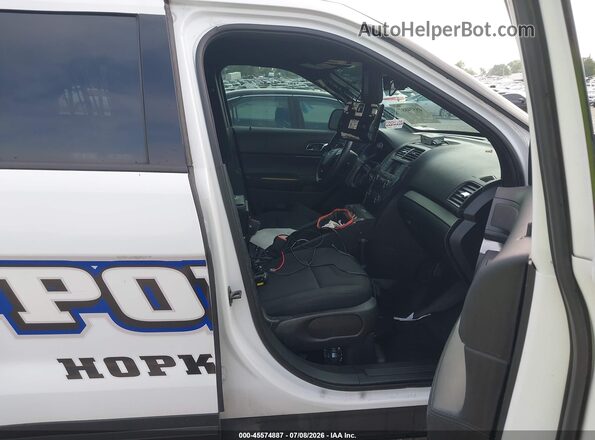 1FM5K8AR7KGA12907 2019 FORD POLICE INTERCEPTOR Белый Вид салона спереди