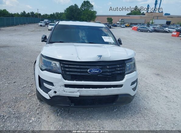 1FM5K8AR7KGA12907 2019 FORD POLICE INTERCEPTOR Белый Вид щитка приборов