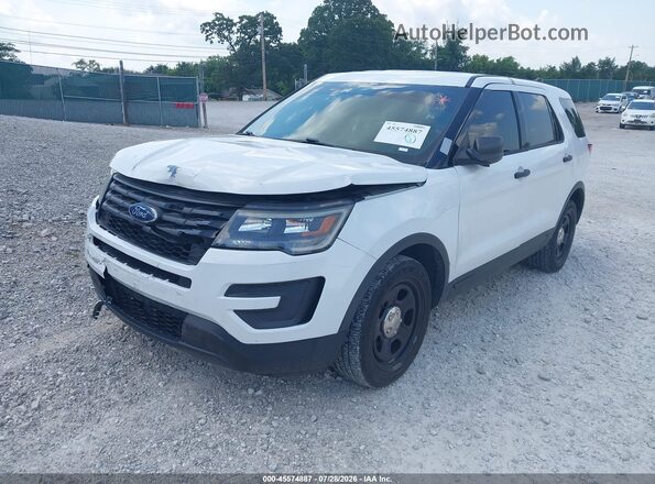 1FM5K8AR7KGA12907 2019 FORD POLICE INTERCEPTOR Белый Вид спереди