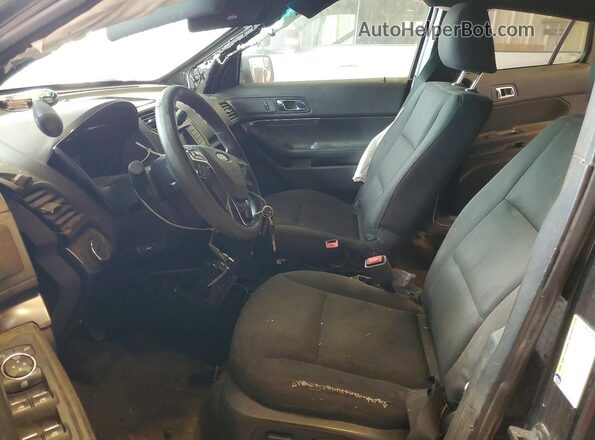 1FM5K8AR8GGC67752 2016 FORD EXPLORER Black Вид салону спереду