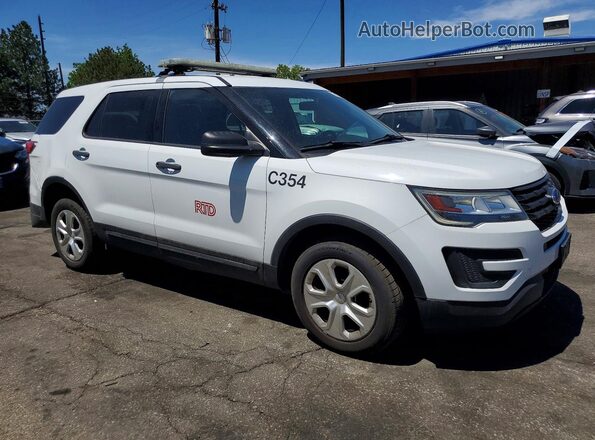 1FM5K8AR8JGC76653 2018 FORD EXPLORER White Przód prawy