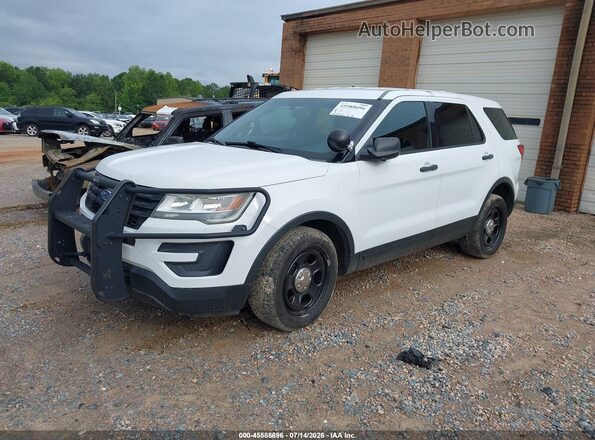 1FM5K8AR9GGC72703 2016 FORD UTILITY POLICE INTERCEPTOR White Առջևի ձախ երեք քառորդ տեսարան
