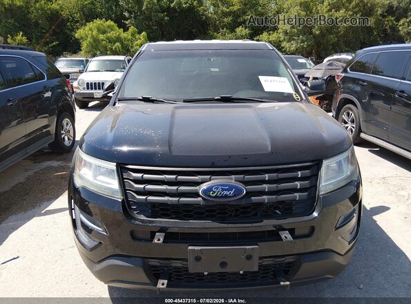 1FM5K8AR9GGD16456 2016 FORD UTILITY POLICE INTERCEPTOR Black წინა ხედი