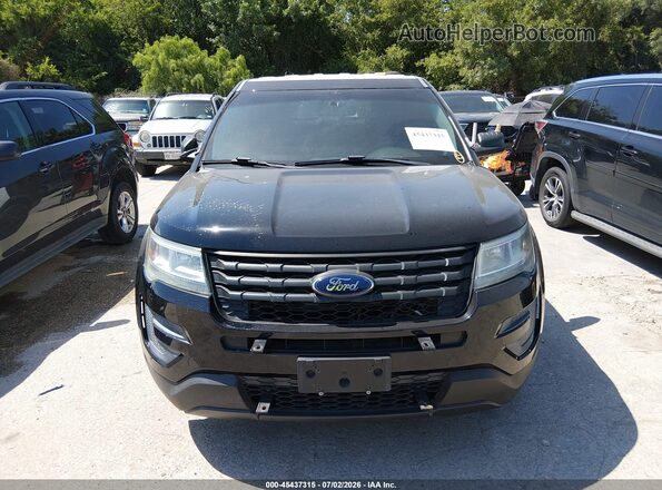 1FM5K8AR9GGD16456 2016 FORD UTILITY POLICE INTERCEPTOR Black ხელსაწყოთა პანელის ხედი