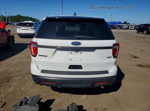 1FM5K8AR9JGA20778 2018 FORD EXPLORER White Вид ззаду