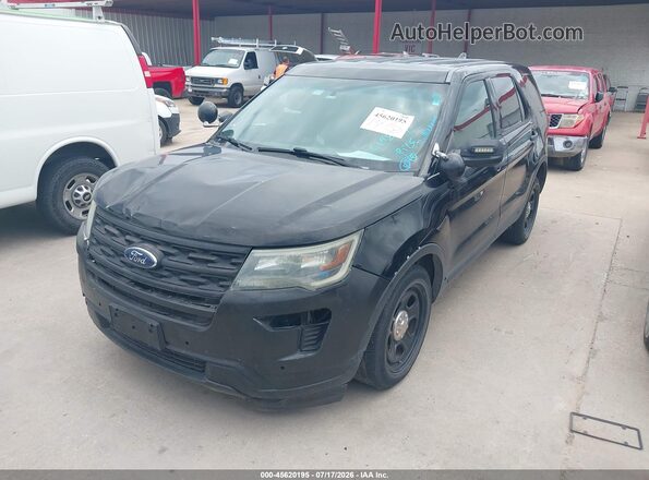 1FM5K8ARXGGC14857 2016 FORD UTILITY POLICE INTERCEPTOR Black Vista tres cuartos delantera izquierda