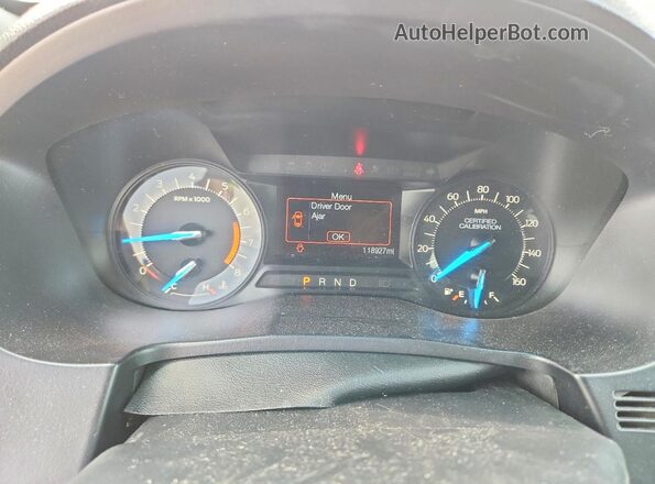 1FM5K8AT1HGA71276 2017 FORD EXPLORER White Вид щитка приладів