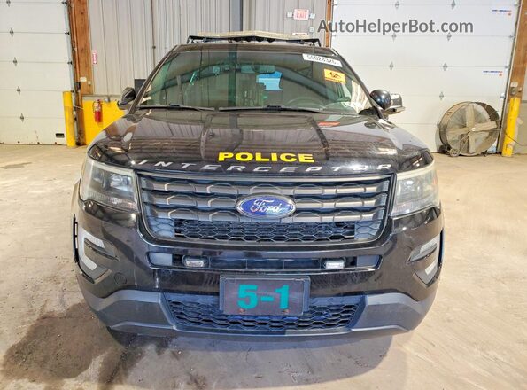 1FM5K8AT2GGD16035 2016 FORD EXPLORER Black წინა ხედი