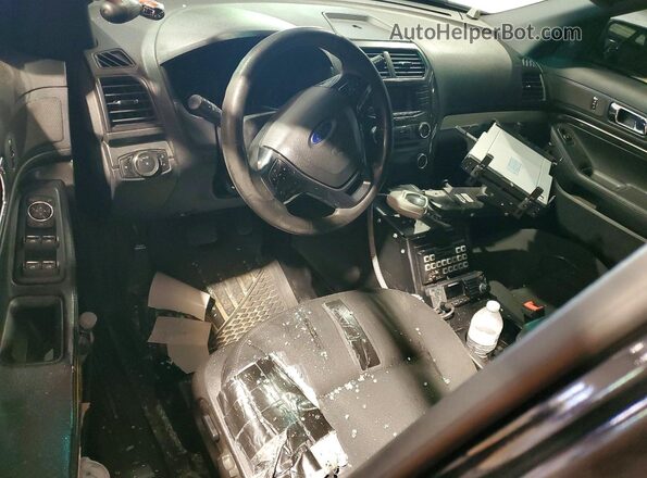 1FM5K8AT2GGD16035 2016 FORD EXPLORER Black წინა პანელის ხედი