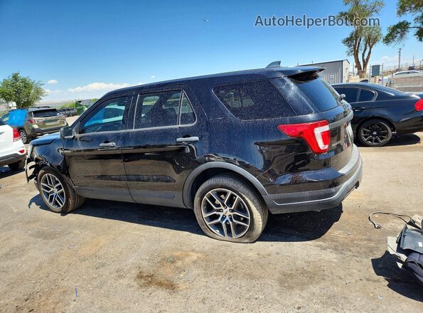 1FM5K8AT2KGA17007 2019 FORD EXPLORER Black უკანა მარცხენა