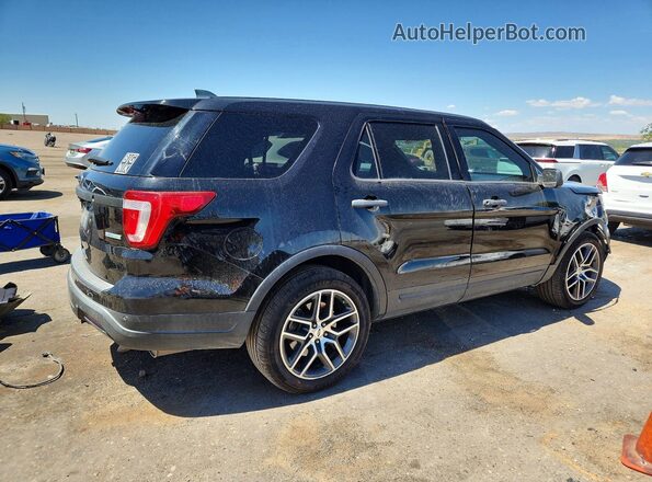1FM5K8AT2KGA17007 2019 FORD EXPLORER Black უკანა მარჯვენა