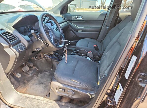 1FM5K8AT2KGA17007 2019 FORD EXPLORER Black წინა სალონის ხედი