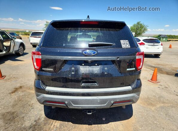 1FM5K8AT2KGA17007 2019 FORD EXPLORER Black უკანა ხედი