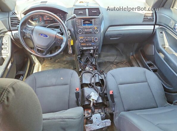 1FM5K8AT2KGA17007 2019 FORD EXPLORER Black წინა პანელის ხედი