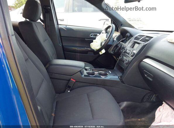 1FM5K8AT3JGC19434 2018 FORD POLICE INTERCEPTOR Blue Front interior view