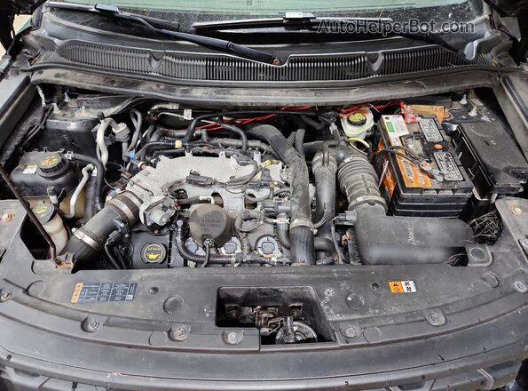 1FM5K8AT4GGC91882 2016 FORD EXPLORER Black ძრავის განყოფილების ხედი