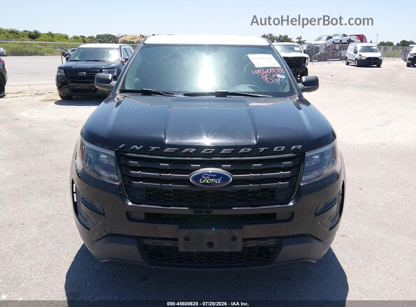 1FM5K8AT7JGA57906 2018 FORD POLICE INTERCEPTOR Black Widok z przodu