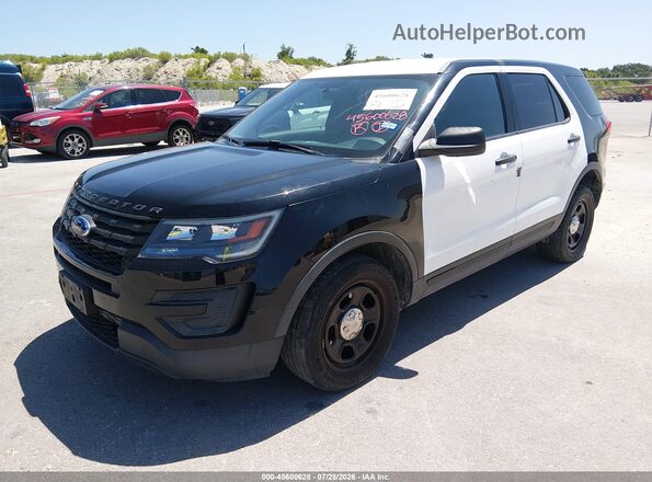 1FM5K8AT7JGA57906 2018 FORD POLICE INTERCEPTOR Black Przód lewy