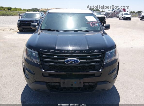 1FM5K8AT7JGA57906 2018 FORD POLICE INTERCEPTOR Black Widok zestawu wskaźników