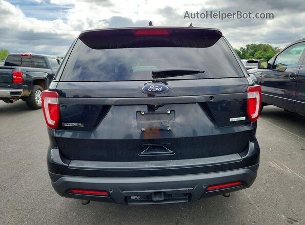1FM5K8AT8KGA13057 2019 FORD EXPLORER Black Вид ззаду