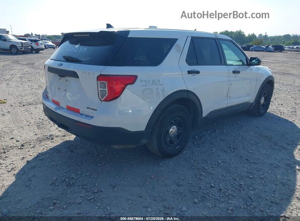 1FM5K8AW0LGC14026 2020 FORD POLICE INTERCEPTOR Белый Задняя правая четверть