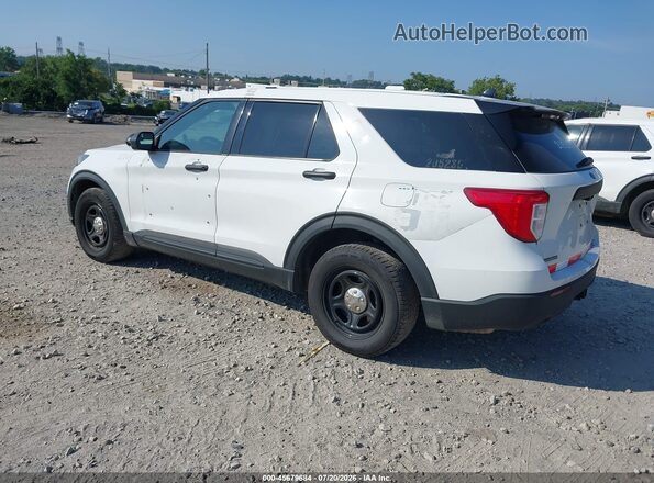1FM5K8AW0LGC14026 2020 FORD POLICE INTERCEPTOR Белый Задняя левая четверть