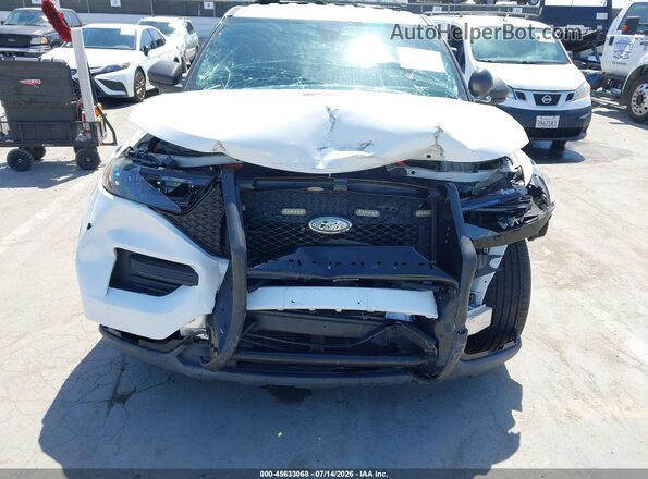 1FM5K8AW2LGA84458 2020 FORD POLICE INTERCEPTOR White წინა ხედი