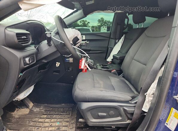 1FM5K8AW7LGC15092 2020 FORD EXPLORER Blue Front interior view