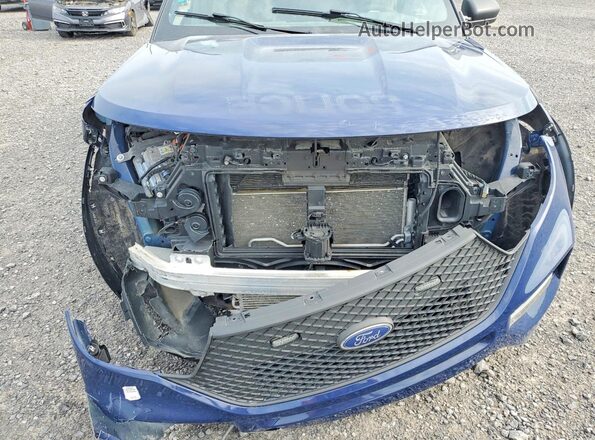 1FM5K8AW7NNA12444 2022 FORD EXPLORER Blue Widok komory silnika