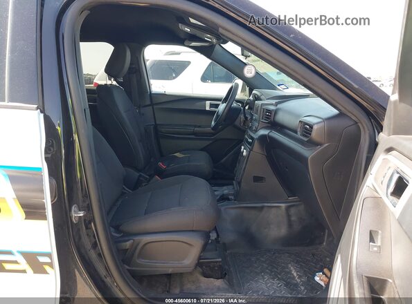1FM5K8AW9LGC13814 2020 FORD POLICE INTERCEPTOR Black წინა სალონის ხედი