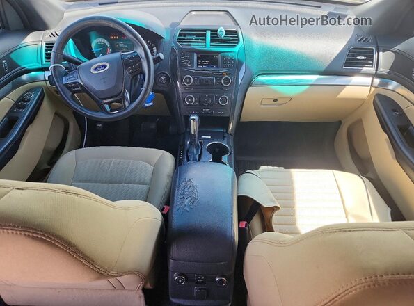 1FM5K8B80GGC11343 2016 FORD EXPLORER White Dashboard view