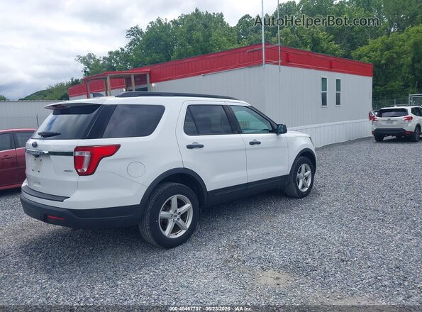 1FM5K8B80JGC45368 2018 FORD EXPLORER Белый Задняя правая четверть