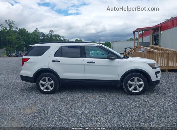1FM5K8B80JGC45368 2018 FORD EXPLORER Белый Вид задней части салона