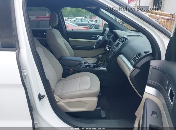 1FM5K8B80JGC45368 2018 FORD EXPLORER Белый Вид салона спереди