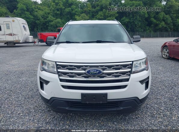 1FM5K8B80JGC45368 2018 FORD EXPLORER Белый Вид щитка приборов