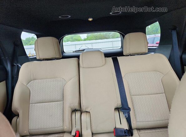 1FM5K8B81GGC21234 2016 FORD EXPLORER Red Вид задніх сидінь