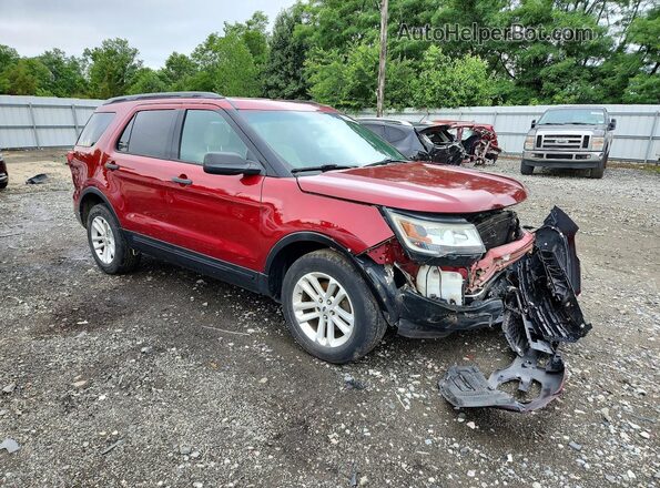 1FM5K8B81GGC21234 2016 FORD EXPLORER Red Передня права чверть