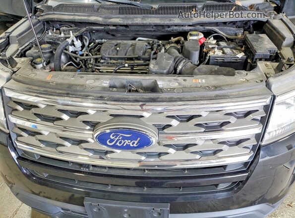 1FM5K8B81JGA58852 2018 FORD EXPLORER Black Շարժիչի բաժամունքի տեսք