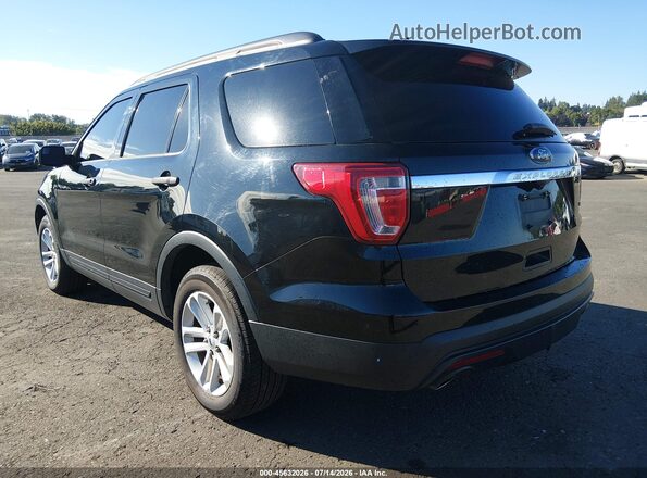 1FM5K8B82HGC63686 2017 FORD EXPLORER Black Rear left