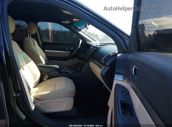 1FM5K8B82HGC63686 2017 FORD EXPLORER Black Front interior view