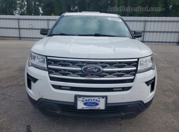 1FM5K8B82JGC02568 2018 FORD EXPLORER White წინა ხედი