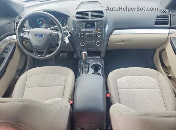 1FM5K8B82JGC02568 2018 FORD EXPLORER White წინა პანელის ხედი