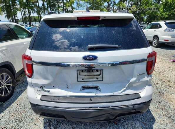 1FM5K8B82JGC02568 2018 FORD EXPLORER White უკანა ხედი