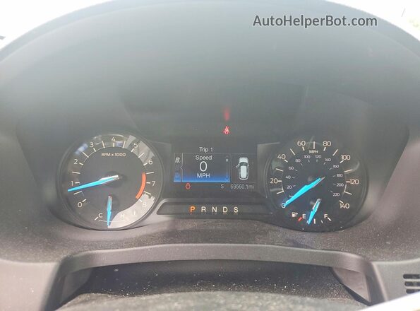 1FM5K8B82JGC02568 2018 FORD EXPLORER White ხელსაწყოთა პანელის ხედი